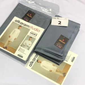 Alkaram Fine Cotton – Premium Soft Men’s Unstitched Fabric 2