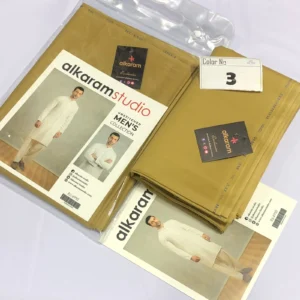 Alkaram Fine Cotton – Premium Soft Men’s Unstitched Fabric 3