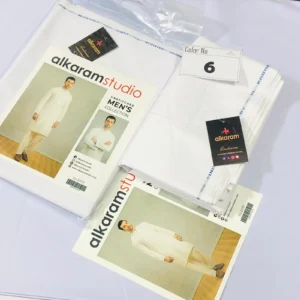 Alkaram Fine Cotton – Premium Soft Men’s Unstitched Fabric 6